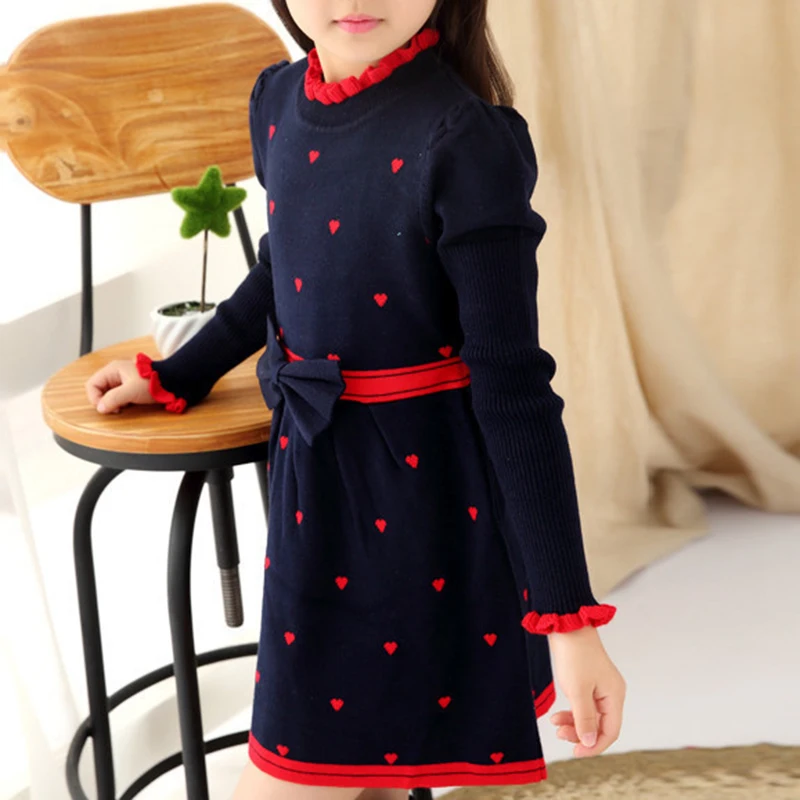 FREEFISHER трикотажные Обувь для девочек Платья женщин с длинным рукавом Свитеры