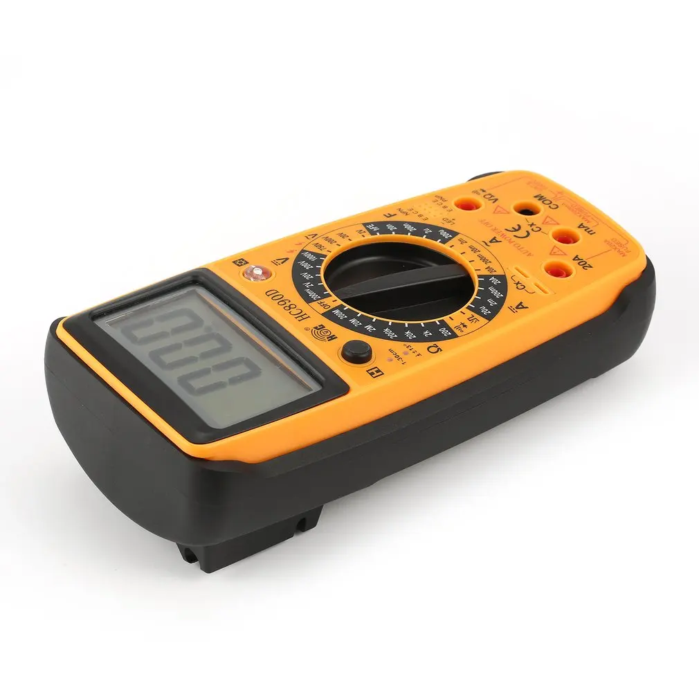 1pcs HC890D Digital Multimeter AC/DC Volt Amp Ohm Capacitance Diode hFE Infrared Tester Meter Continuity testing 1999 Counts New |
