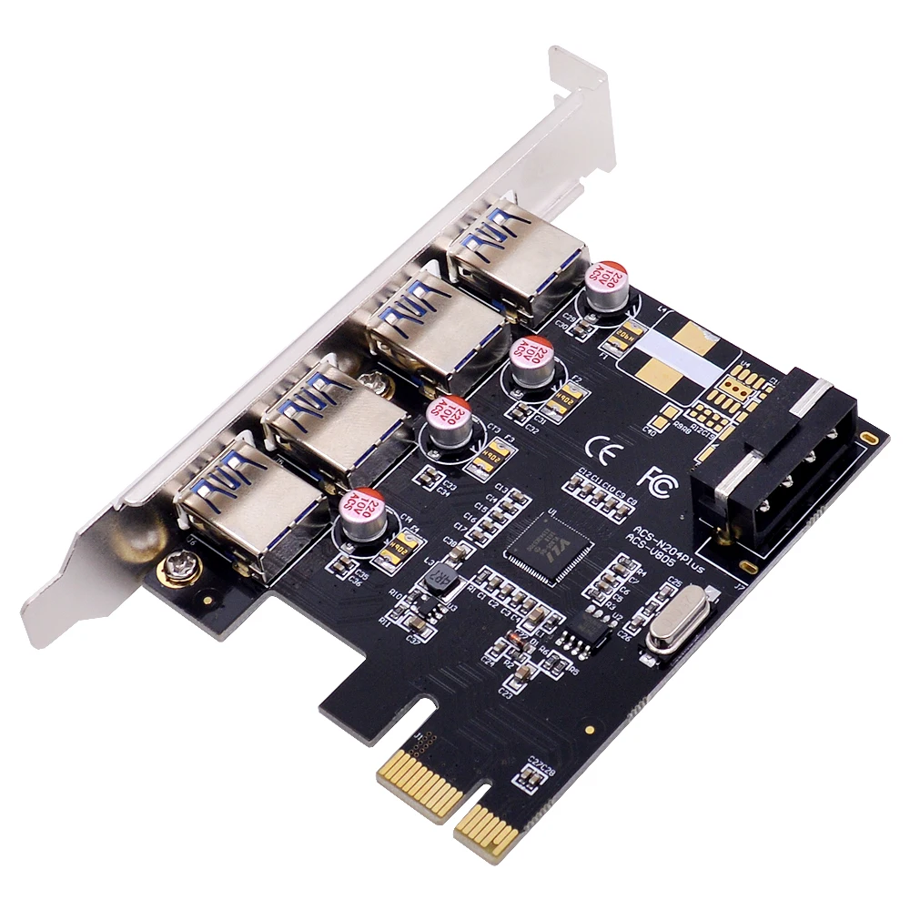 CHIPAL от 1 до 4 USB 3 0 слот мультипликатор концентратор PCIE PCI-E PCI Express Riser Card 1x 16x Горячая