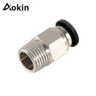 3D принтер Aokin, пневматический соединитель для E3D V6 J-head Bowden 1,75 мм, трубный соединитель из ПТФЭ, БЫСТРОРАЗЪЕМНАЯ муфта, фитинги Hotend