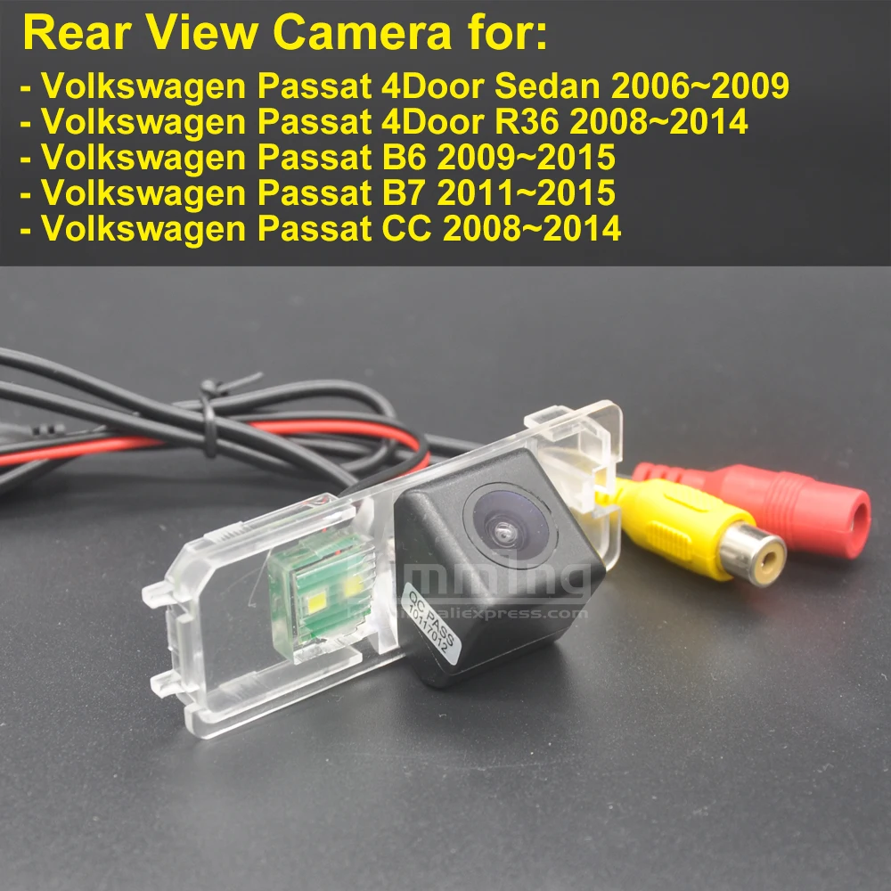 

Автомобильная камера заднего вида для Volkswagen VW Passat R36 B6 B7 CC 2006 ~ 2014 Беспроводная реверсивная парковочная резервная камера HD CCD