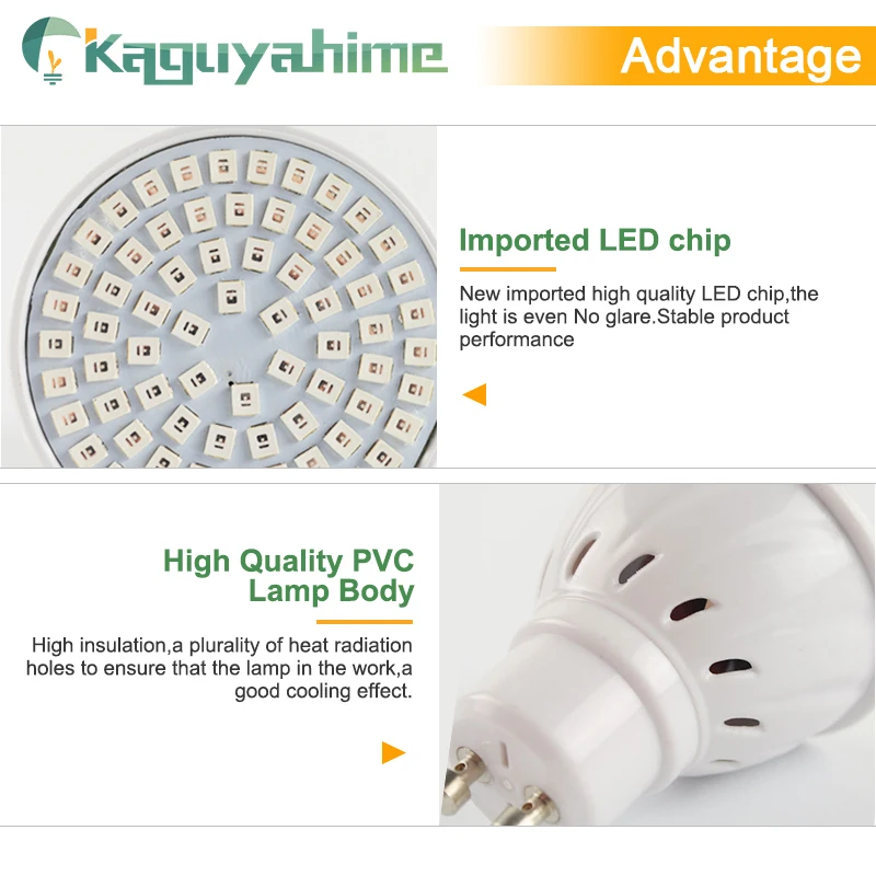 Kaguyahime светодиодный MR16 GU10 E27 лампа 220 В Светодиодный точечный светильник 2835 SMD для