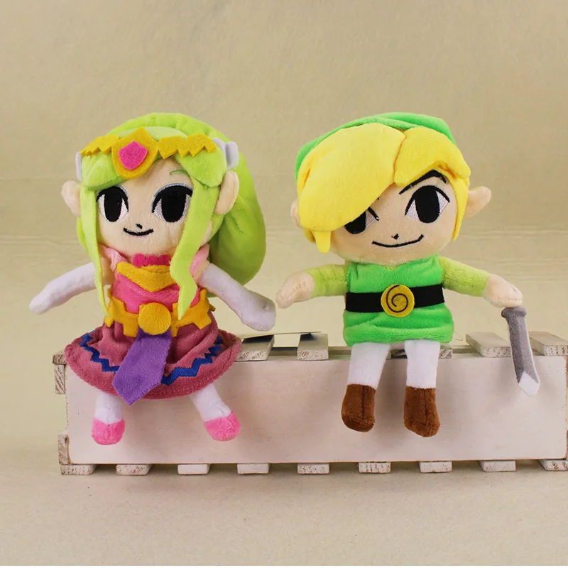 

18cm Plush Toys Doll Link & Princess Stuffed Soft Plush Toys