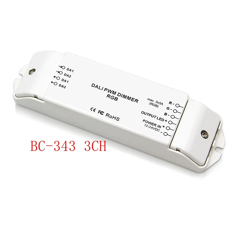 BC BC-341/BC-343/BC-344 1CH 3CH 4CH DALI Светодиодная лампа с затемнением драйвер RGB/RGBW контроллер