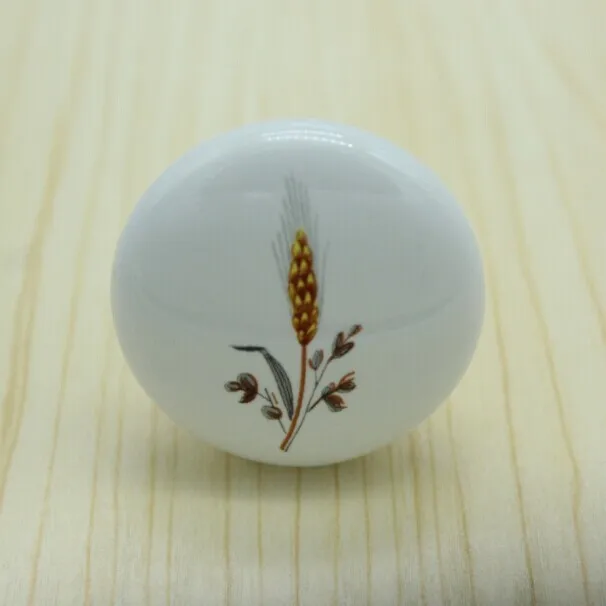 Диаметр 38 мм керамические ручки кухонного шкафа белый керамический ящик комод