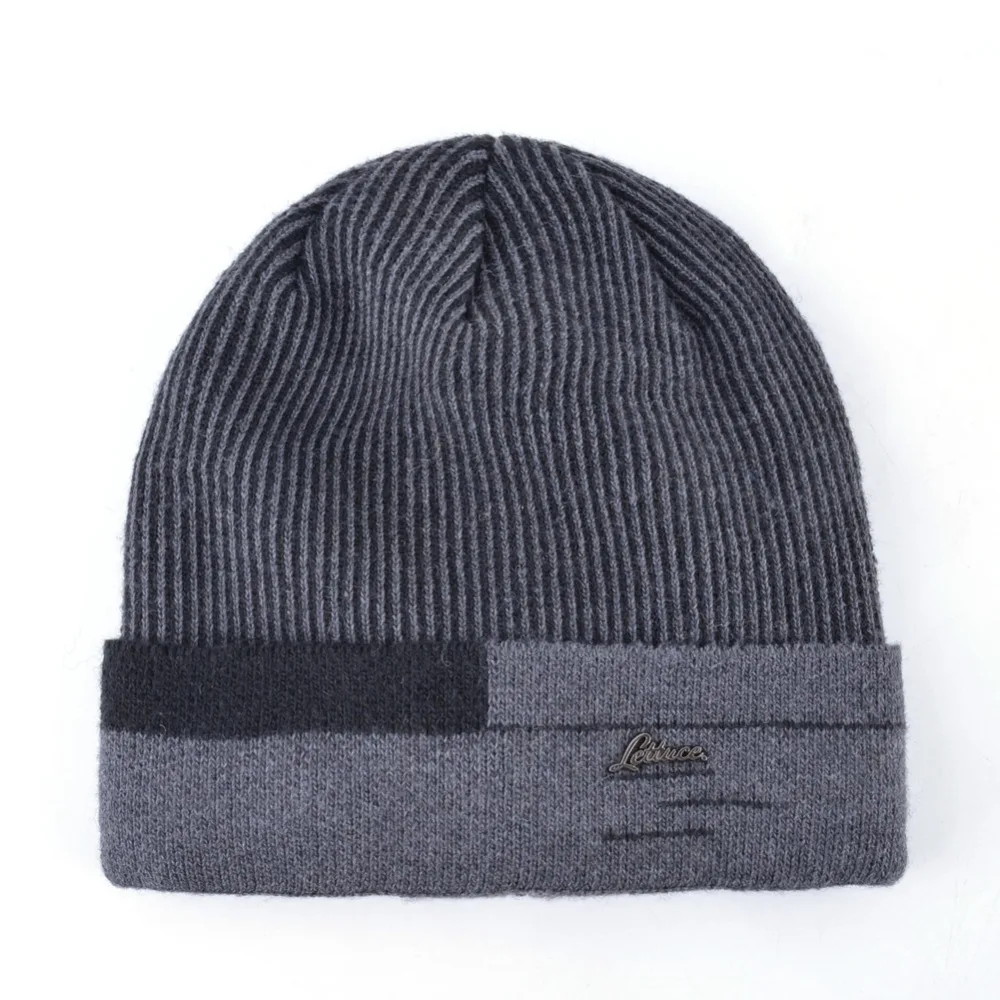 Вязаные мужские зимние шапки TQMSMY для мужчин трикотажная теплая шапка бини