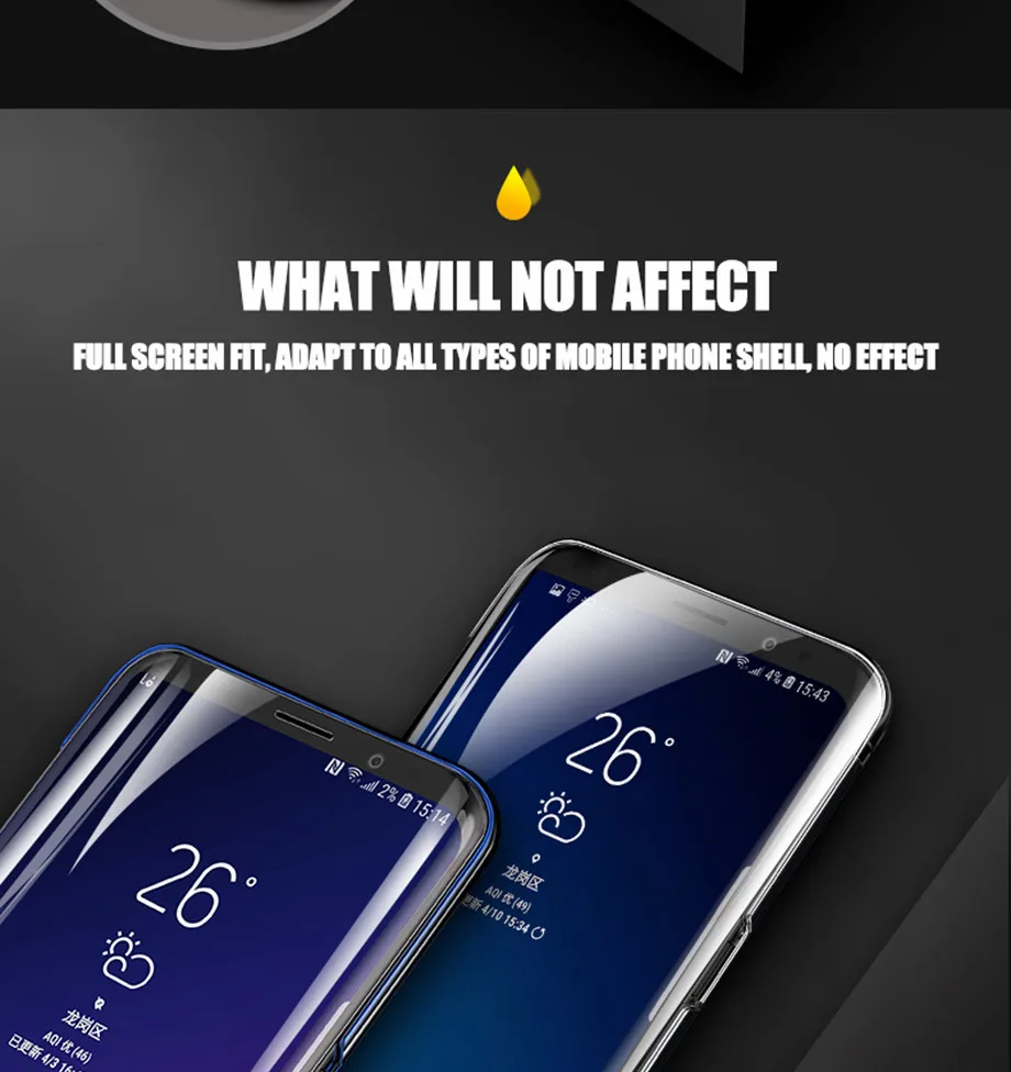 Изогнутая мягкая защитная пленка для samsung Galaxy S8 S8 Plus Note 8 Защитная пленка для экрана для samsung S7 S6 Edge S9 Plus(не стекло