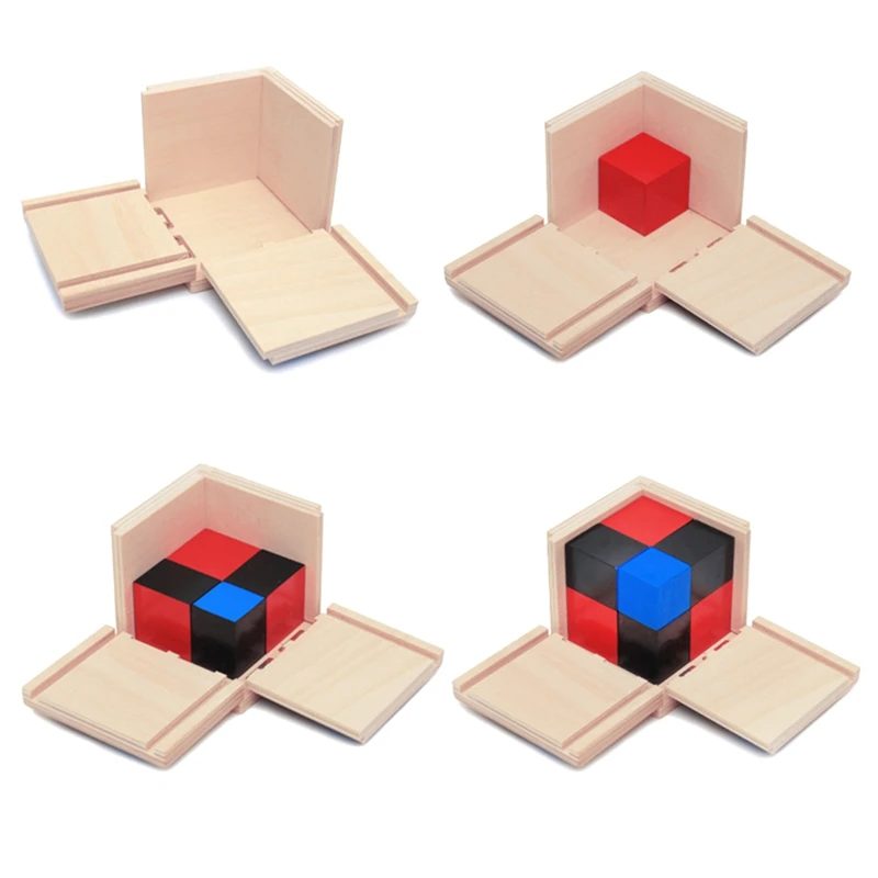 Kid Montessori Early Learning Algebra Mathematics Binomial Cube Set Wooden Toy-P101 | Игрушки и хобби