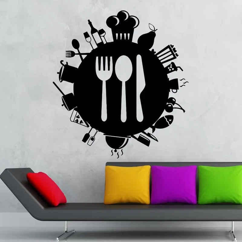Настенные виниловые картинки для ресторана|coffee stickers|stickers ice creamsushi stickers |