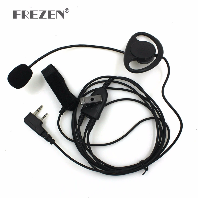 

Walkie Talkie Earpiece PTT D Type Earhook With Mic for Baofeng UV-5R UV-82 BF-888S Kenwood TK-3207 TK-3107 TK-2207 TK-378G