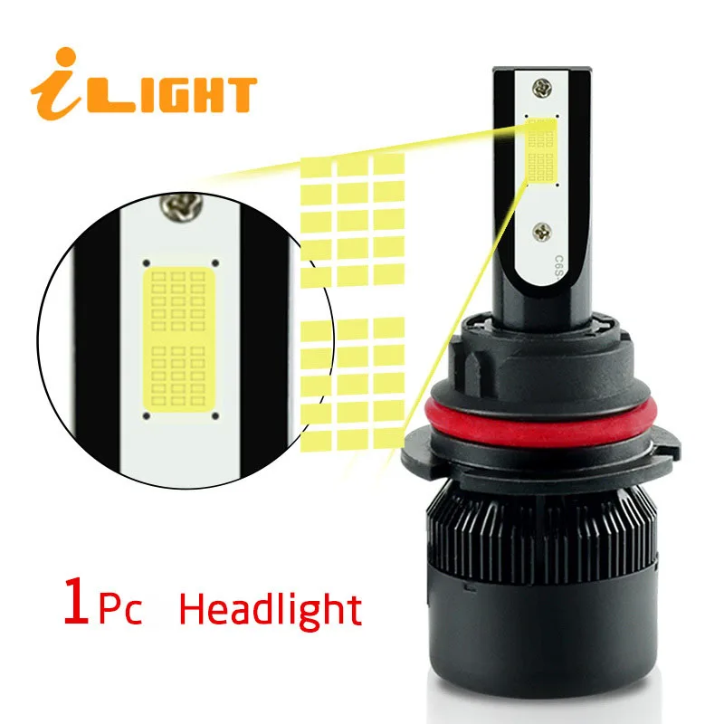 1x H4 led H7 Bulb H11 Car Headlights Lamp HB3 9005 HB4 9006 H9 H1 H3 H8 H27 9007 H13 881 880 12V 24V Super White NAO | Автомобили и