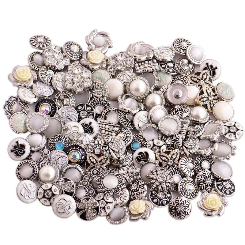 Металлический браслет rivca разные цвета 50 шт./лот 18 мм 20 мм|bracelet jewelry|button braceletsnap button