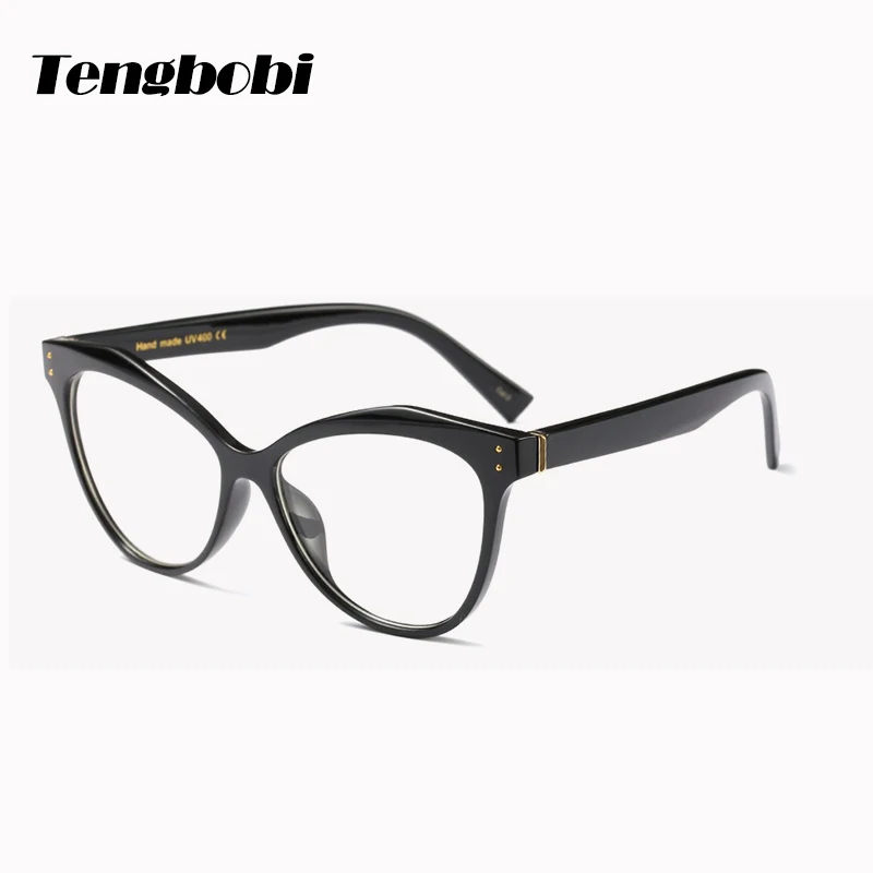 Модные качества оправа мужской кошачий глаз Твердые очки для женщин унисекс