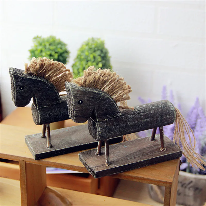 Restoring Ancient Ways Classical Faust Trojan European Style Simple New Homes Decoration Creative Wooden Horse Gifts Crafts | Дом и сад