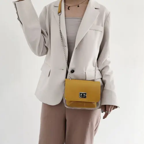 Роскошная прозрачная сумка AU пляжная прозрачный кошелек клатч мессенджер|Сумки