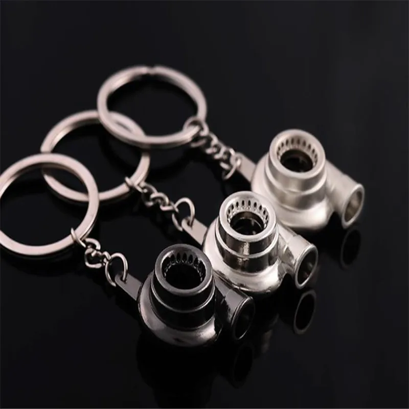 Креативные переоборудование запчасти турбокомпрессора металлический брелок