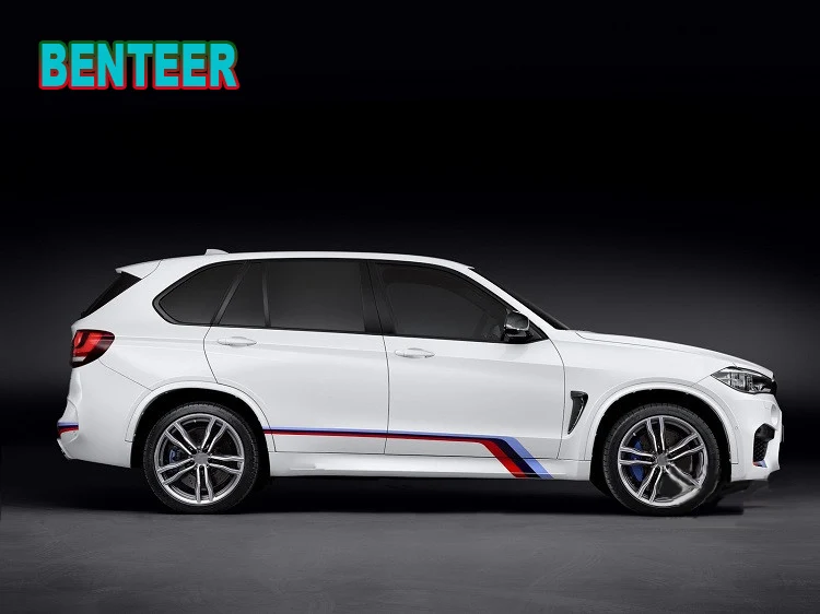 3 цвета KK новые наклейки на боковые кузова автомобиля M performance для BMW F30 F10 F20 E90 E60 E40
