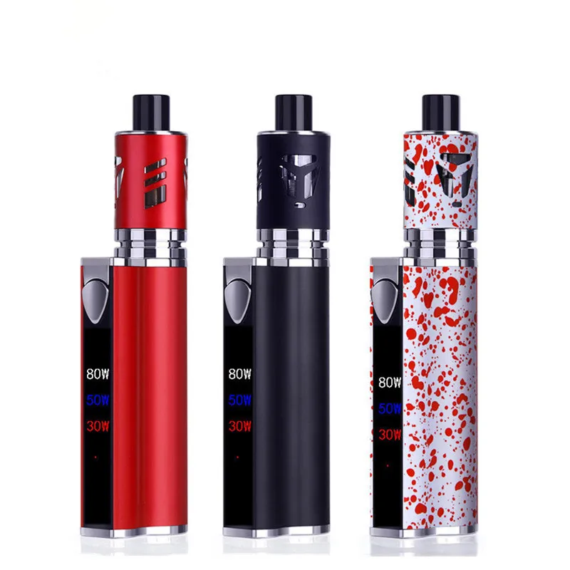80 Вт Vape ручка огромная электронная сигарета коробка мод комплект 2200 мАч