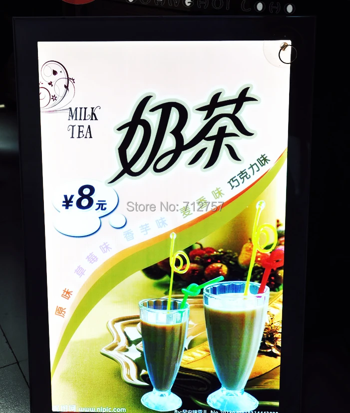 High Quality Magnetic LED Menu Display Board - A2 Size Black Border 16mm Thick Light Box(8pcs/lot) | Освещение