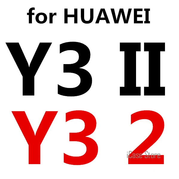 Y3 ii Закаленное Стекло Экран Защитная пленка для Huawei y6ii Y62 Y5II Y52 Y3 ii Y32 P8 Lite P9 Lite Honor 4C 4X 5C 5X7 3X 3C - Цвет: Y3 ii