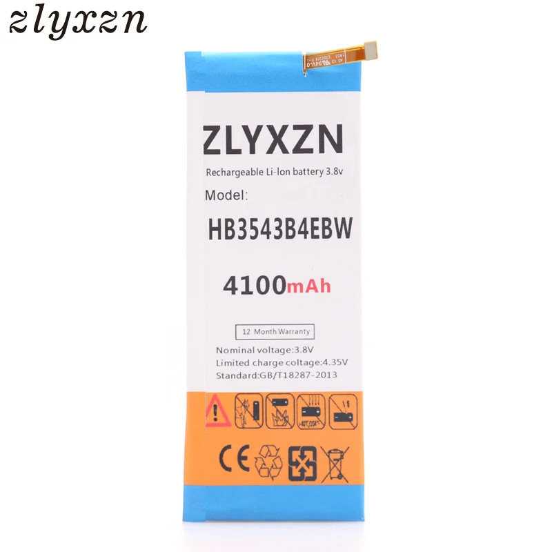 100% Новый оригинальный zlyxzn 4100 мА/ч HB3543B4EBW Аккумулятор для Huawei Ascend P7 L00 L05 L07 L09 L10