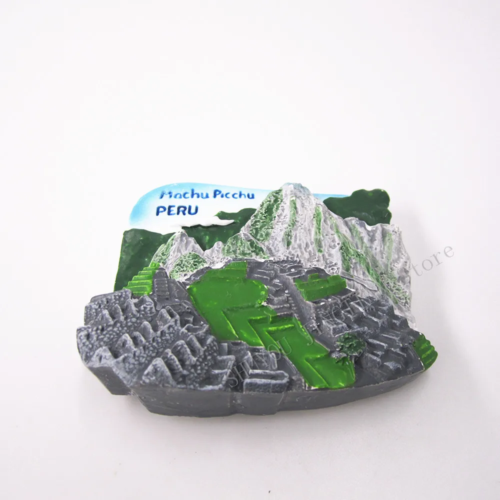 Peru Machu Picchu страна сувенир магнит на холодильник ручная роспись 3D смолы холодильник магнитная наклейка украшение дома аксессуары