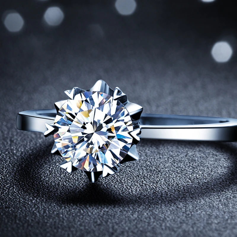 Женское Обручальное Кольцо YINHED роскошное кольцо из стерлингового серебра 925