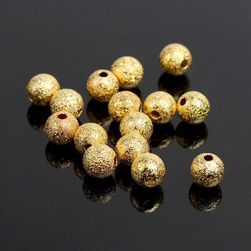 

8mm 300pcs Copper Round Beads Jewelry Making Supplies D0293