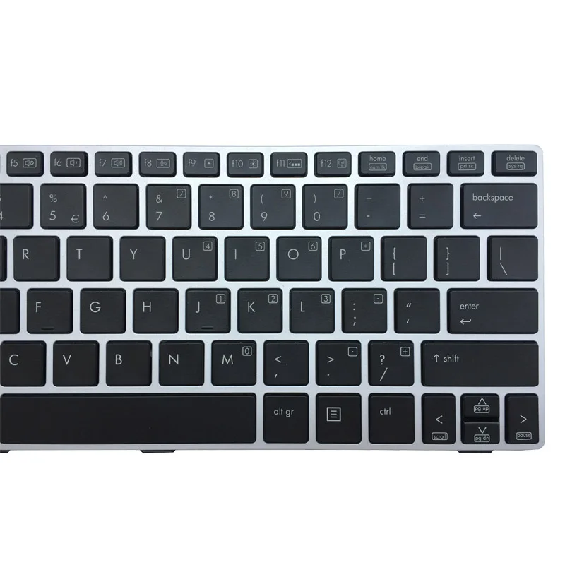 Новая американская Клавиатура для ноутбука HP Elitebook Revolve 810 G1 G2 G3 серебряная рамка с