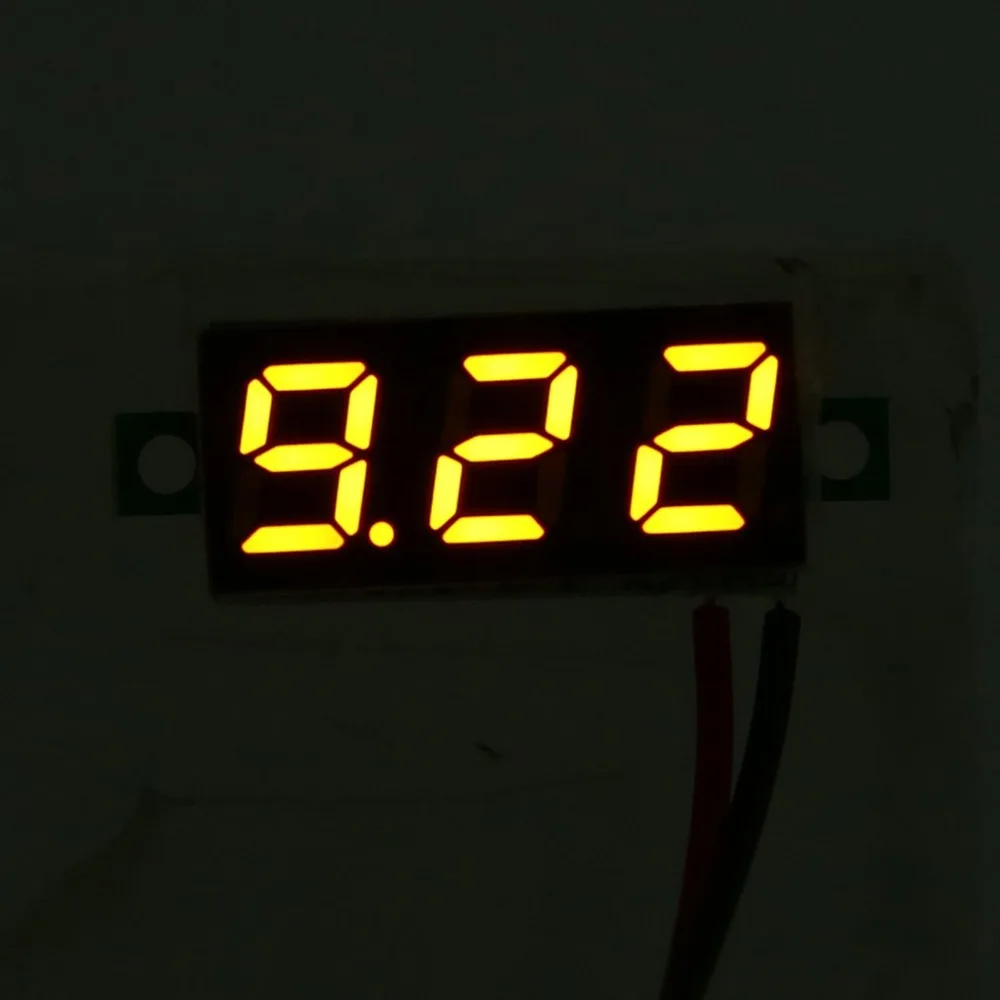 5 шт. 30 в 0.28in 2 провода светодиодный цифровой дисплей Панель вольтметр