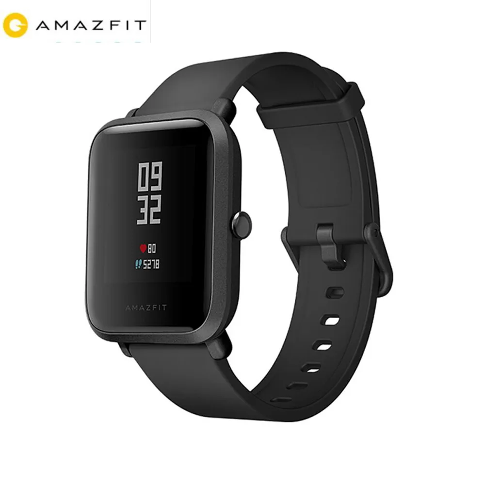 Black Watch Английская версия Hua mi Amazfit Bip Pace Lite оригинальные Смарт-часы mi Fit Reflection Smartwatch водонепроницаемые для Xiao mi - Цвет: Black Watch