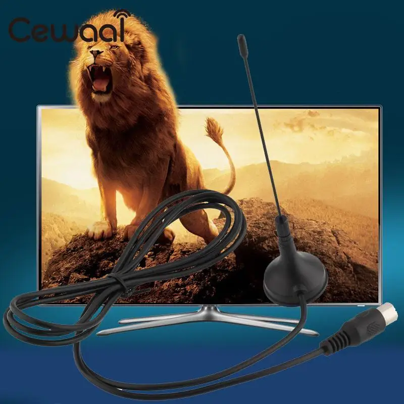 Cewaal 5dBi Freeview DVB-T TV HD Цифровой усилитель портативная антенна с базовым воздушным