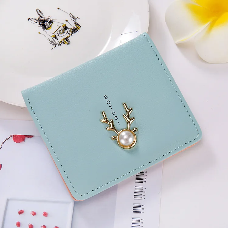 Модные женские кошельки короткая маленькая сумка клатч кошелек на застежке для