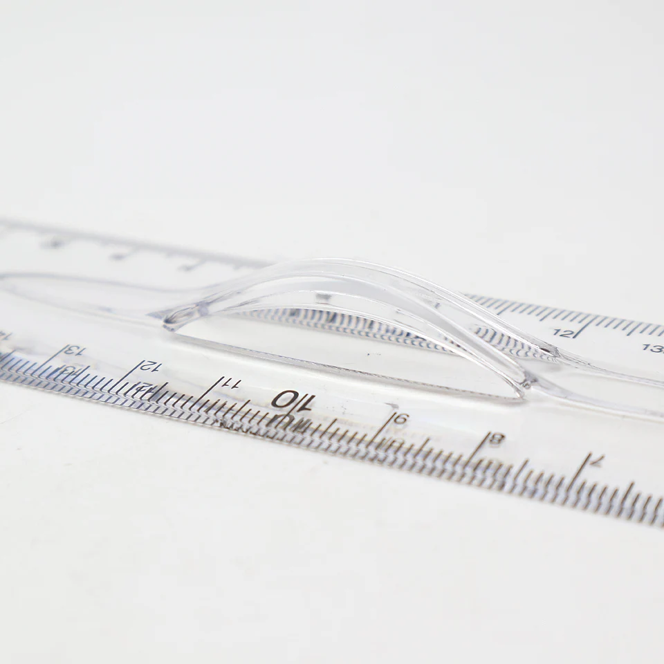 20cm Drawing Ruler Easy To Take Plastic Three-dimensional Technical Students Maths Geometry Office School Supplies | Канцтовары для