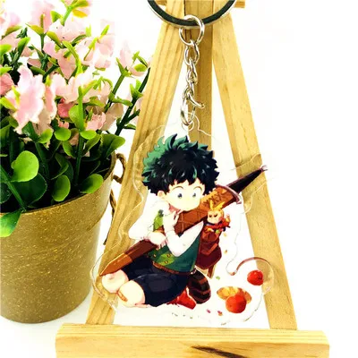p18 My Hero Academia Double Sided Clear Keychain Boku no Hero Academia Key Chain Hot Sale Anime Key Ring CE0511/5 - Цвет: p18