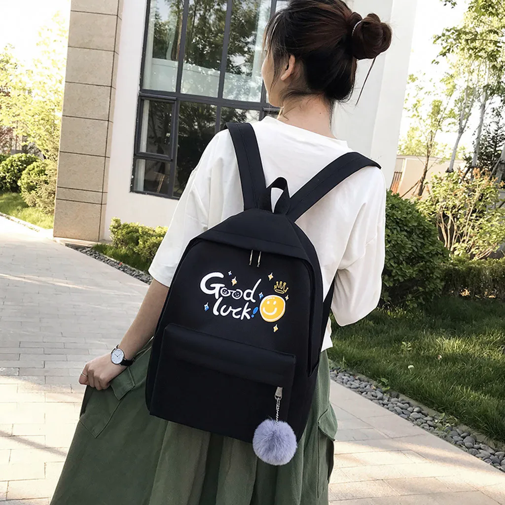 Aelicy 4 шт./компл., милый рюкзак Mochila, рюкзак на плечо, рюкзаки для путешествий, рюкзаки для отдыха, рюкзаки для подростков, девочек, мальчиков, школьный рюкзак