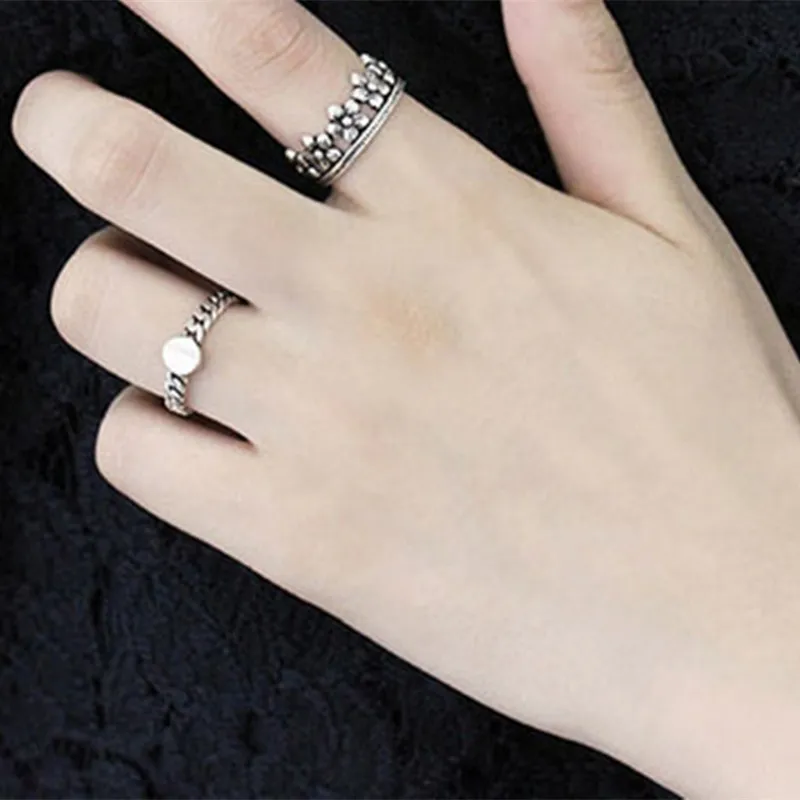 1 шт. минималистское регулируемое кольцо цепочка размера для мужчин женщин