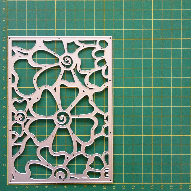 Rectangle Pattern heart cutting Dies paper craft home decor metal dies Craft Embossing Scrapbooking | Дом и сад