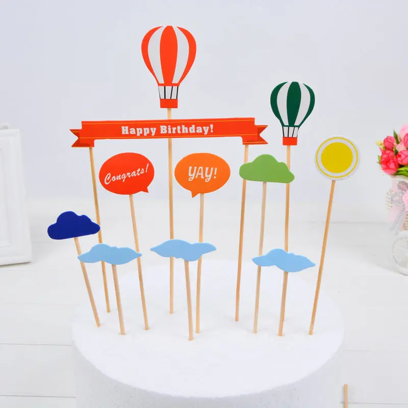 200sets/lot happy birthday cake decoration items kids party supplies decorating tools | Дом и сад