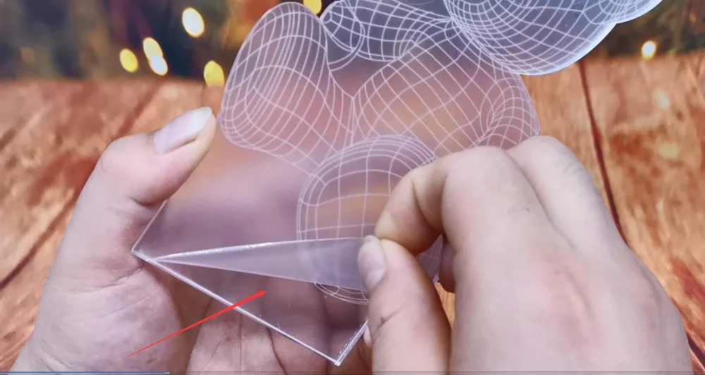 10 шт./лот 3d ночник сенсорный/удаленное основание акриловый лист под заказ