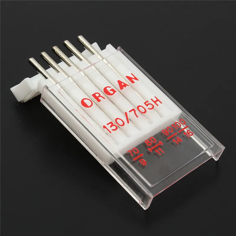 Швейные иглы Organ 130/705H для бытовых швейных машин 5 шт. универсальные ручные швейные