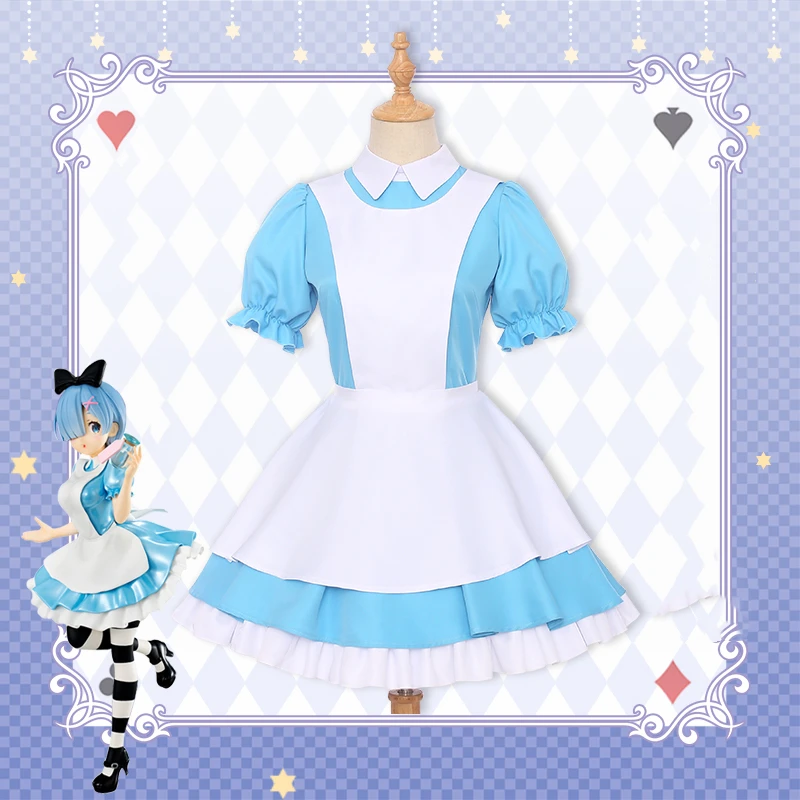 Предпродажа Re:Life in a different world от zero Red Heart Queen Ram и Alice Rem Косплей Костюм Аниме Cos