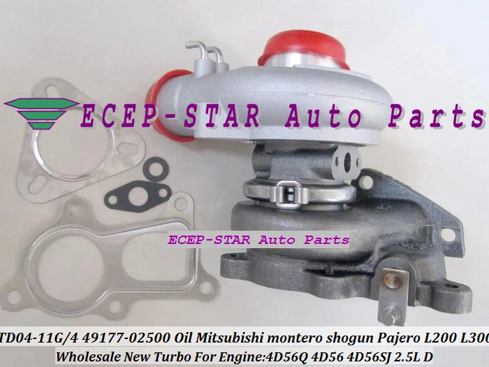 Турбокомпрессор с масляным охлаждением для Mitsubishi MONTERO SHOGUN Pajero II L200 L300 2.5L 4D56SJ 4D56Q