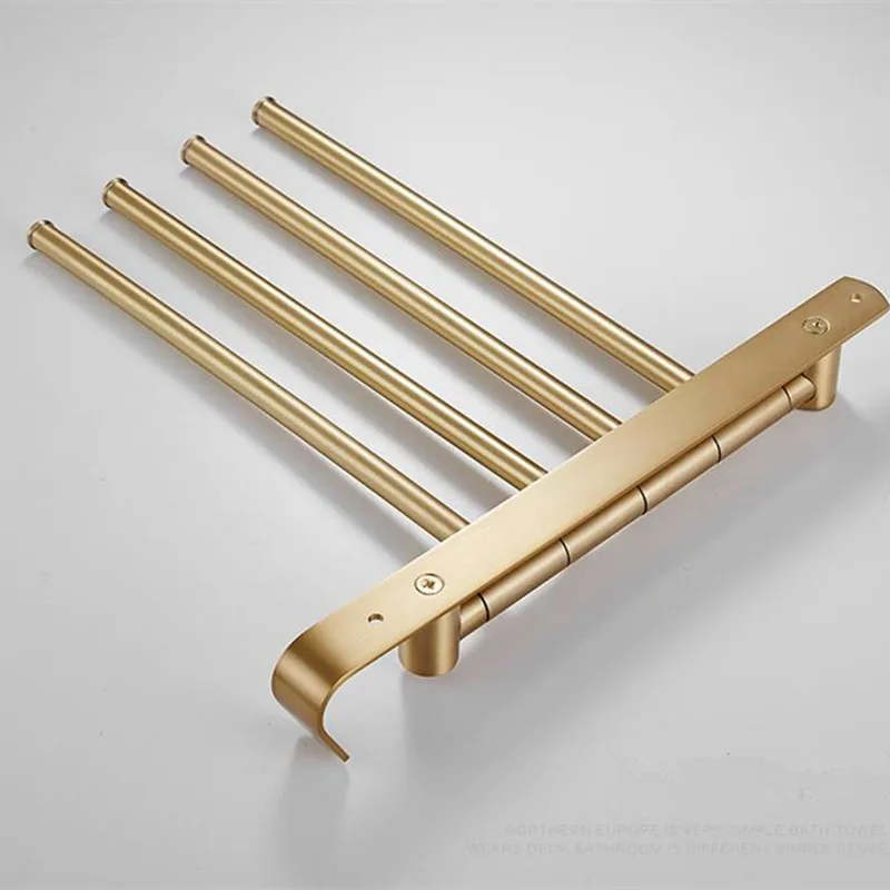 Позолоченные латунные полочки для полотенец в ванную комнату Роскошные