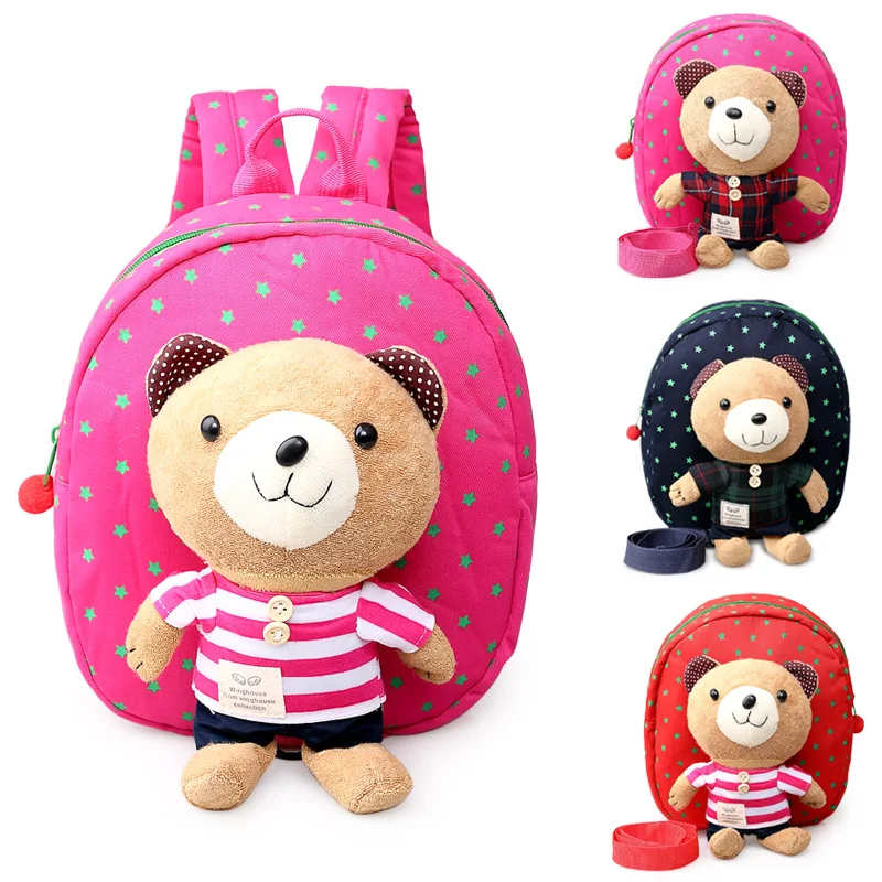 2017 Plush Bear Backpacks Boys Girls School Backpack Teenagers Kids Bags Walking Toddler Rucksack Mochila B0004 | Игрушки и хобби