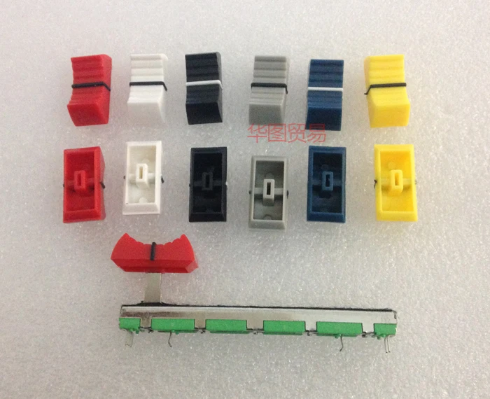 Крышка фейдера потенциометра/4 мм отверстия для регулировки громкости звука 6 шт.