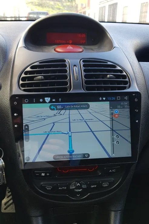 Aotsr Android 9 0 GPS навигация автомобильный без DVD плеера для Peugeot 206 2000 2016 мультимедийный