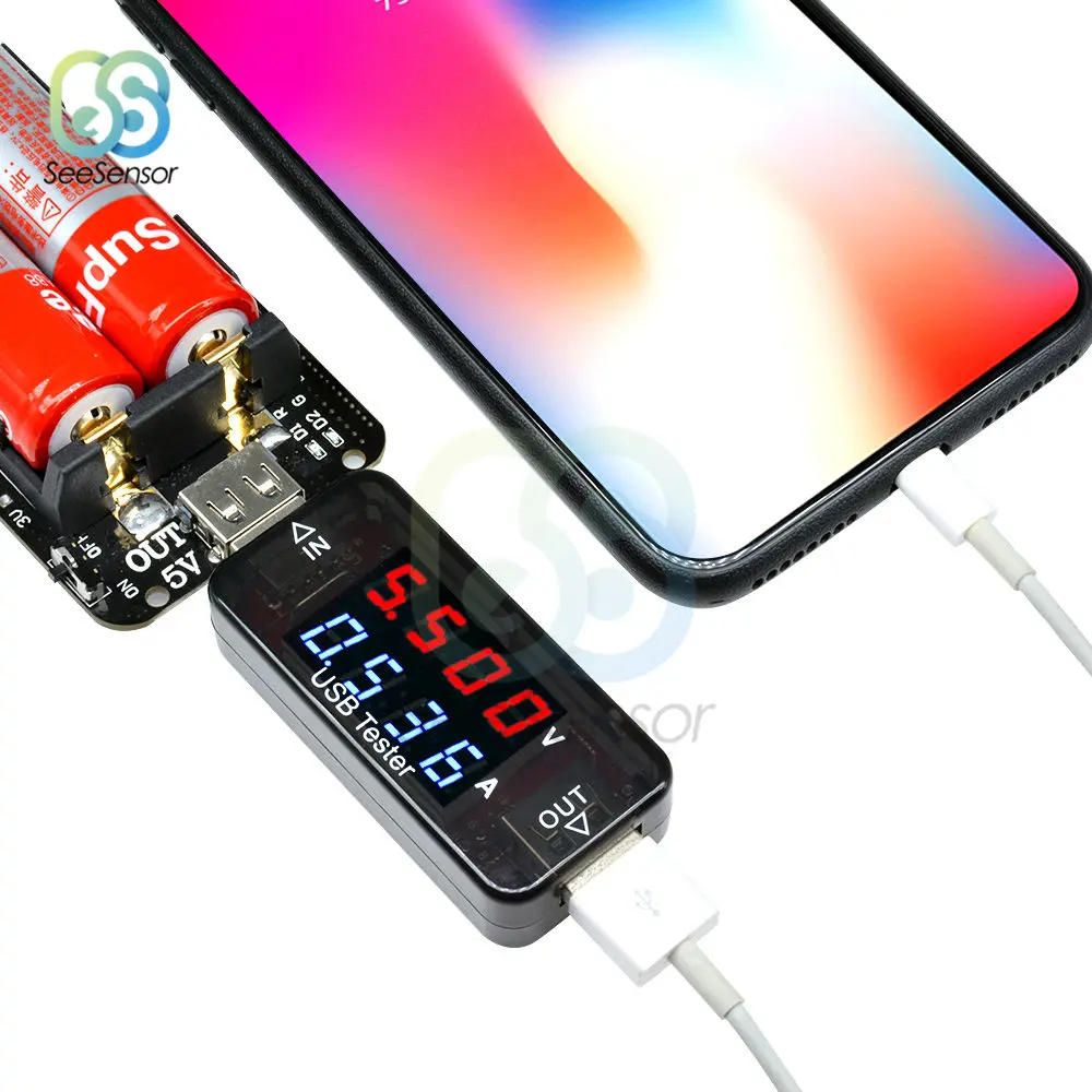 Цифровой USB зарядный детектор напряжения 3/4 цифры мобильный вольтметр амперметр