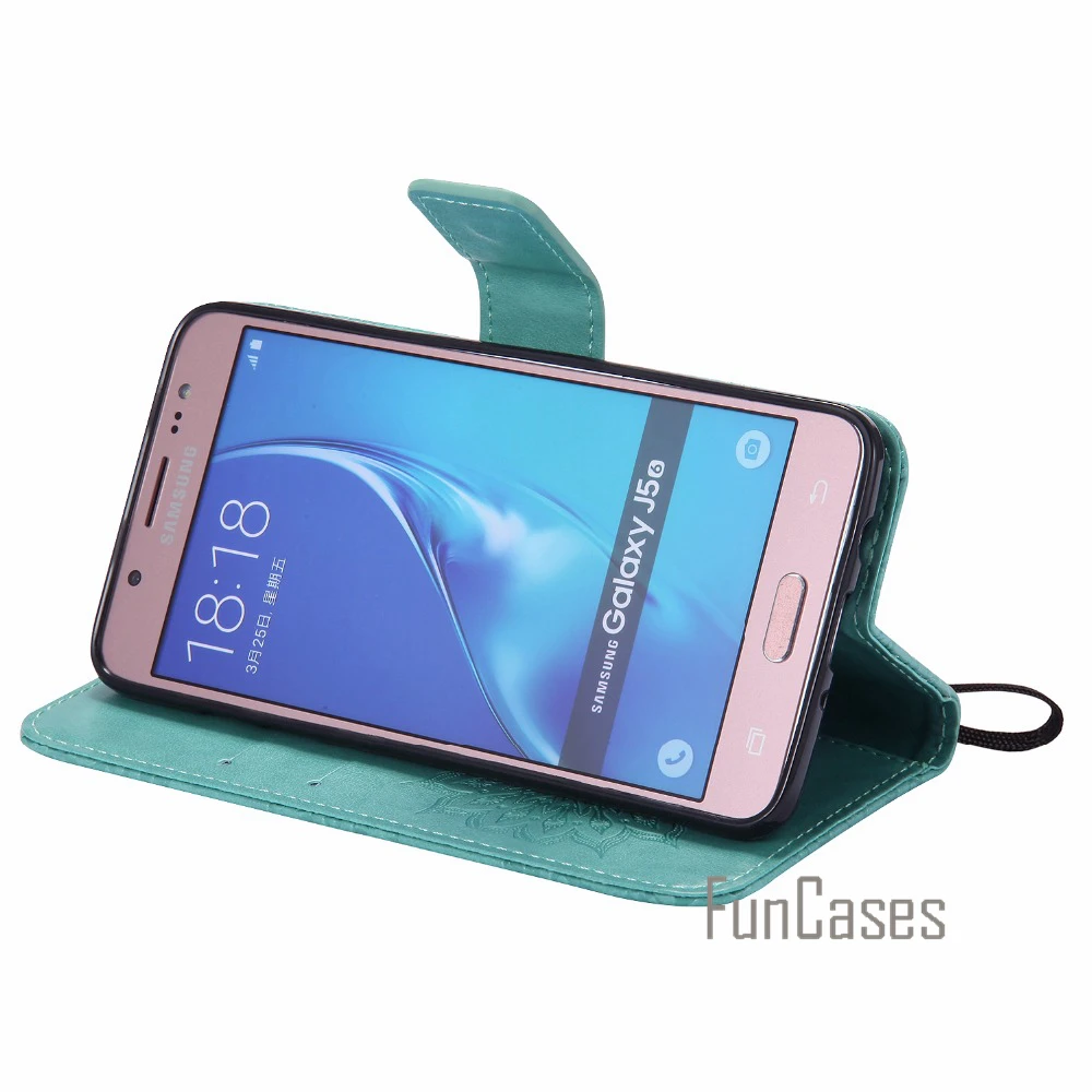 Рельефный чехол с изображением цветов и СПС coque samsung Galaxy J5/J5 2016 fundas J5 J510 + держатель