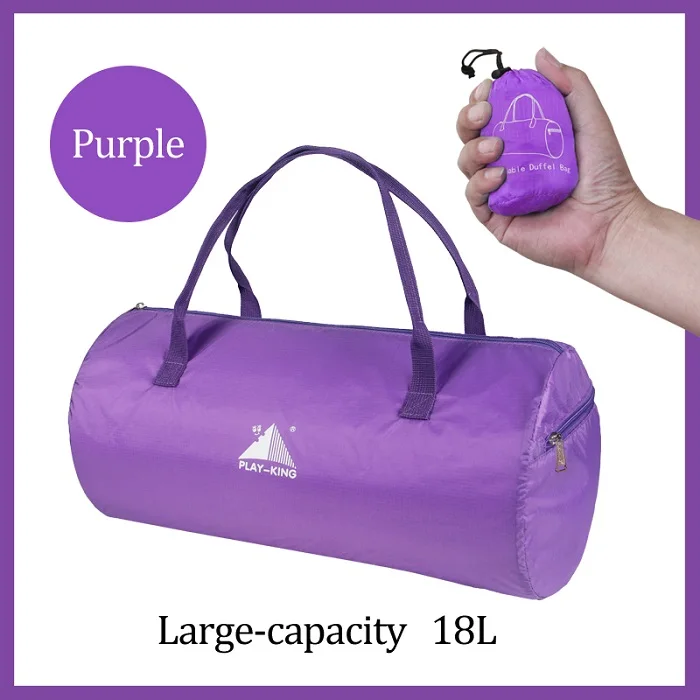 Purple Playking, складная нейлоновая дорожная сумка, большая вместительность, ручная багажная сумка, спортивная сумка для выходных, для мужчин и женщин, модная сумка-тоут - Цвет: Purple